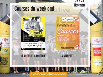 Retrouvez 2 de nos équipes sur 2 courses du bassin rennais ce week-end 🤩 

- La créative de Chantepie par Courir à Chantepie
- La Grimpette à Coesmes...